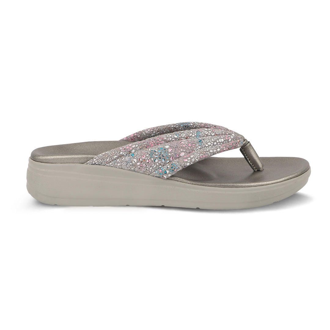 Medifeet Cushion & Comfortable Midsole With Arch Support Slippers For Women's (FLORAL)